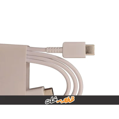 قیمت کابل شارژ اصلی سامسونگ دوسر تایپ سی سفید (سرکارتنی)