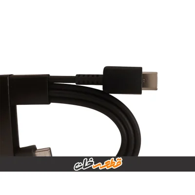 خرید کابل شارژ اصلی سامسونگ دوسر تایپ سی مشکی (سرکارتنی)